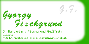 gyorgy fischgrund business card